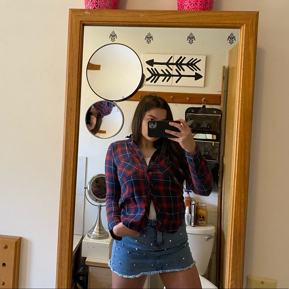 Blue and Red Flannel